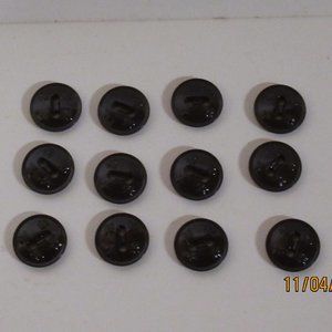 12 Brown Boy Scout Shirt Replacement Buttons